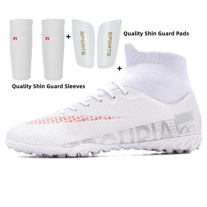 Unisex High-Top Football Training Stud Shoes