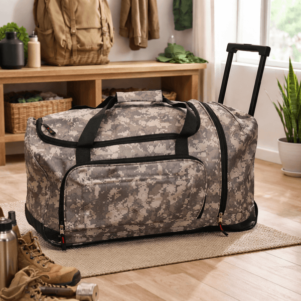 Tactical Survival Bag With Wheels Emergency Gear Storage