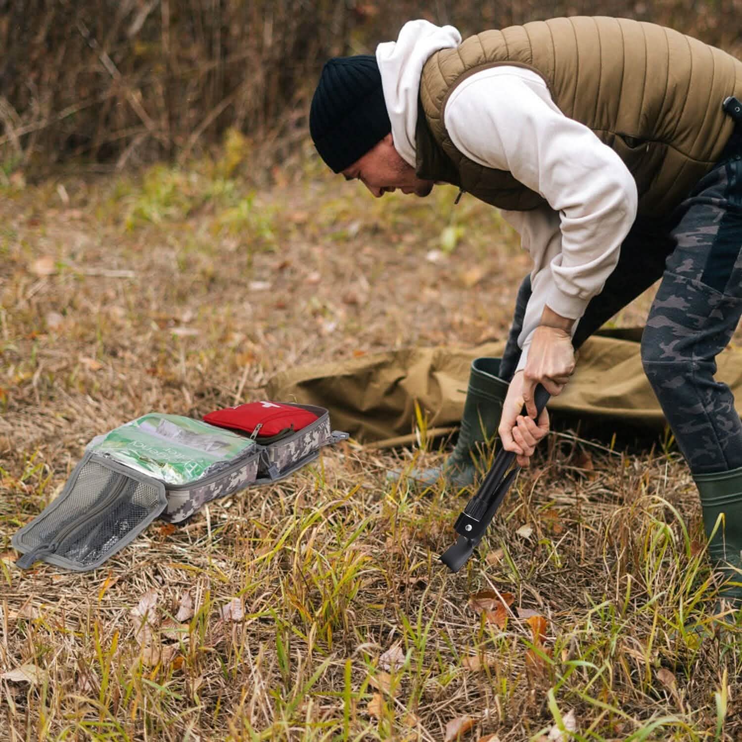 125-Piece Emergency Survival Gear Kit Outdoor Adventure