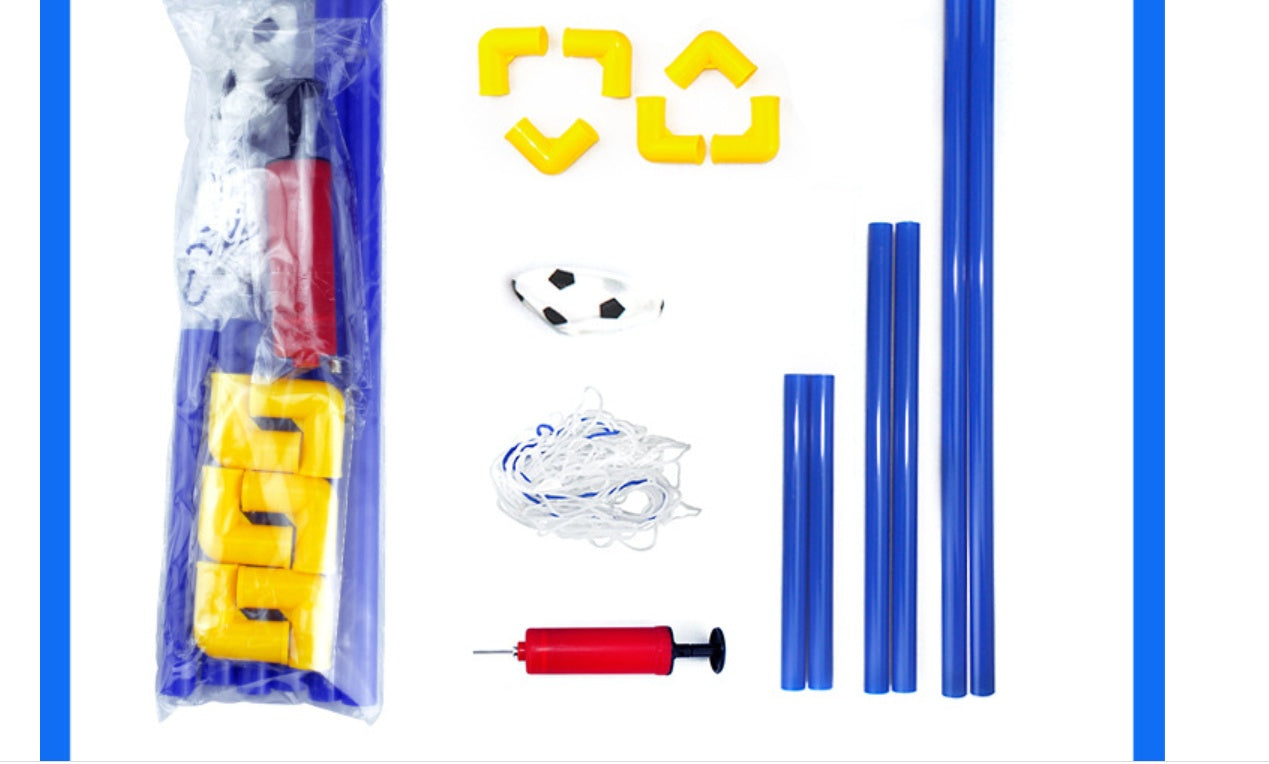 Foldable Mini Soccer Goal Post Net Training Set
