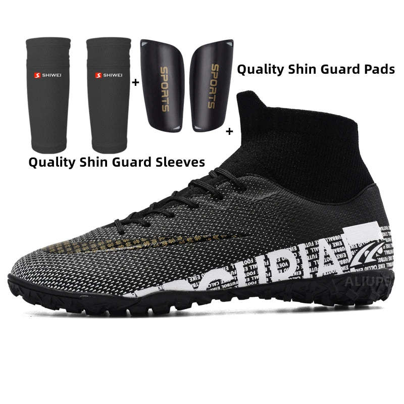 Unisex High-Top Football Training Stud Shoes