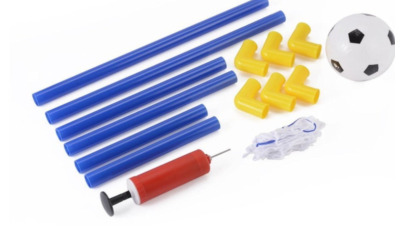 Foldable Mini Soccer Goal Post Net Training Set