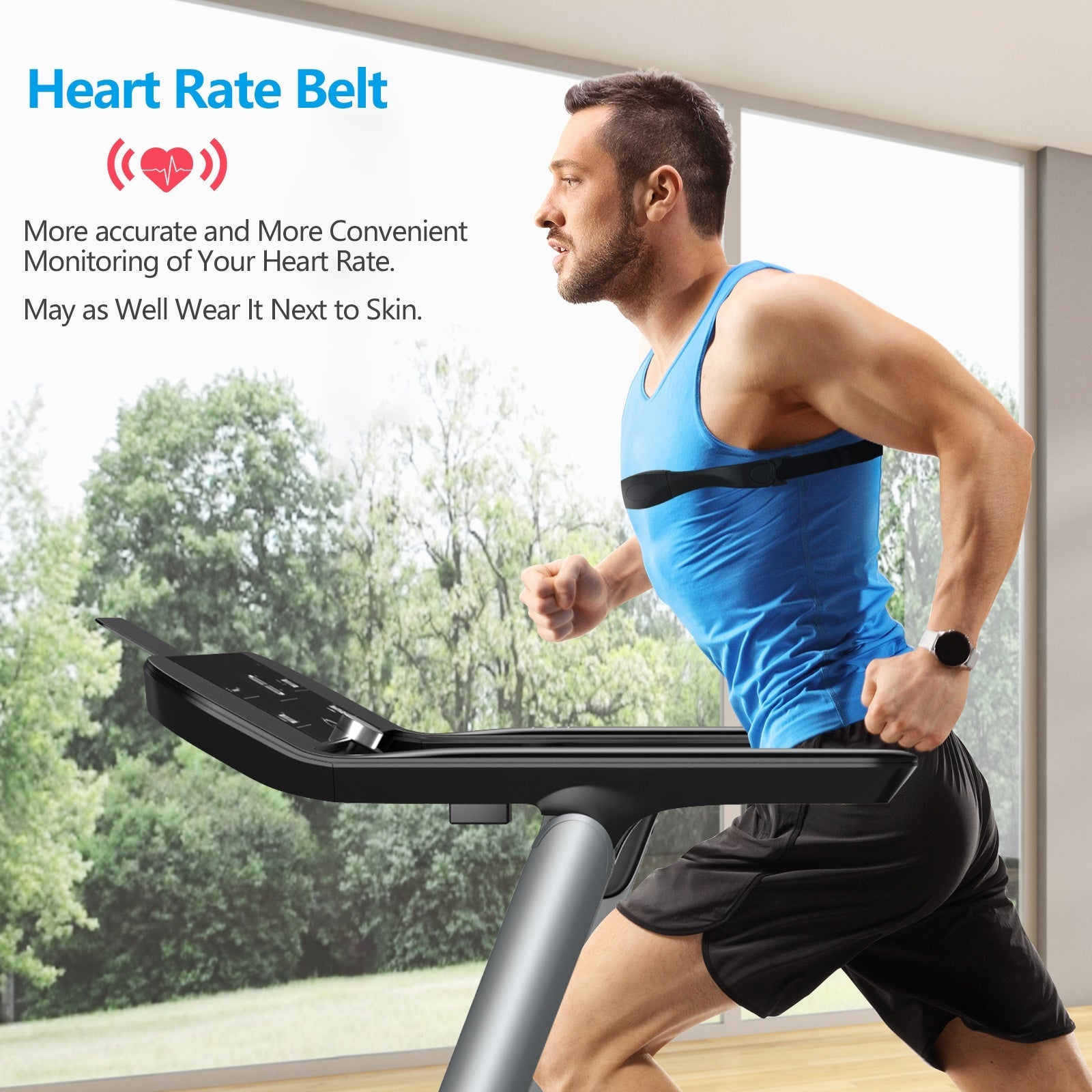Italian Designed Folding Treadmill With Heart Rate Monitor