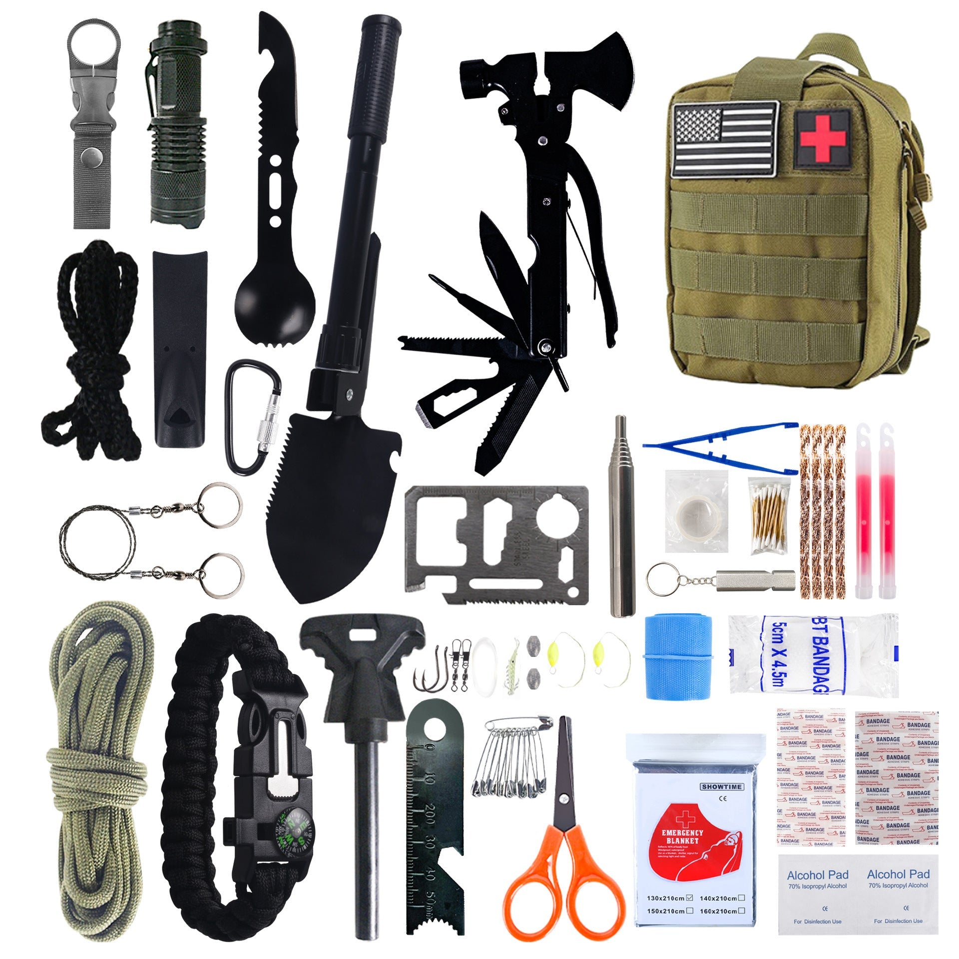 Multifunctional Outdoor Camping Survival Equipment Kit