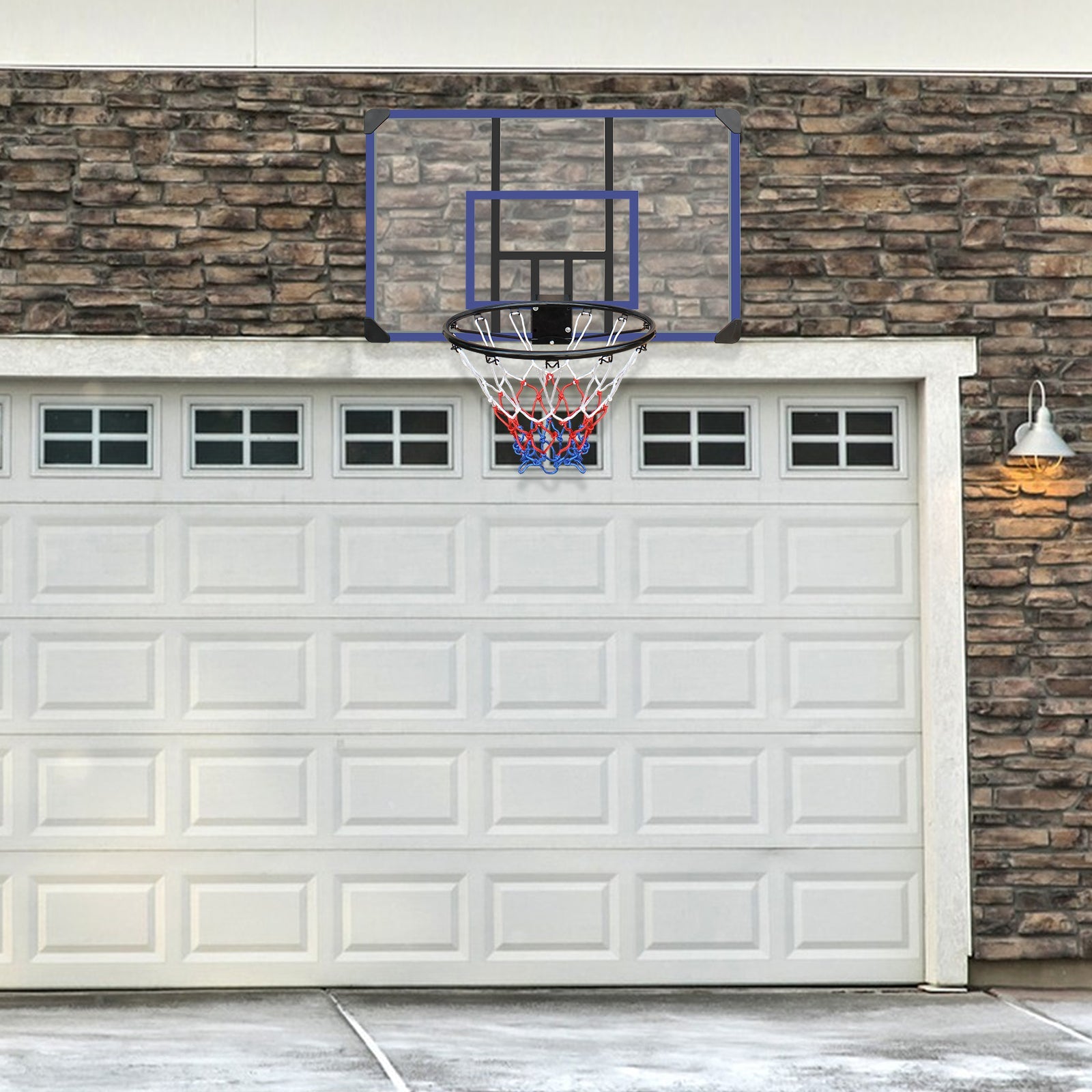 Wall Mounted Foldable Basketball Hoop With Backboard