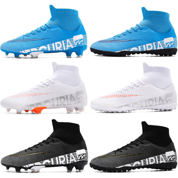 Unisex High-Top Football Training Stud Shoes