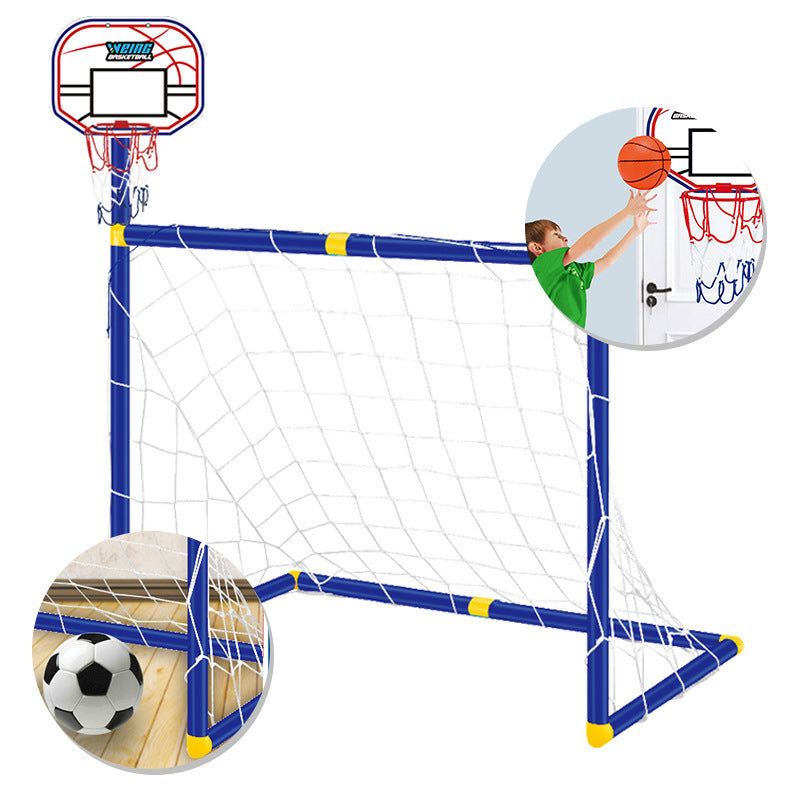 Foldable Mini Soccer Goal Post Net Training Set