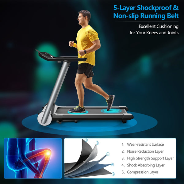 Italian Designed Folding Treadmill With Heart Rate Monitor
