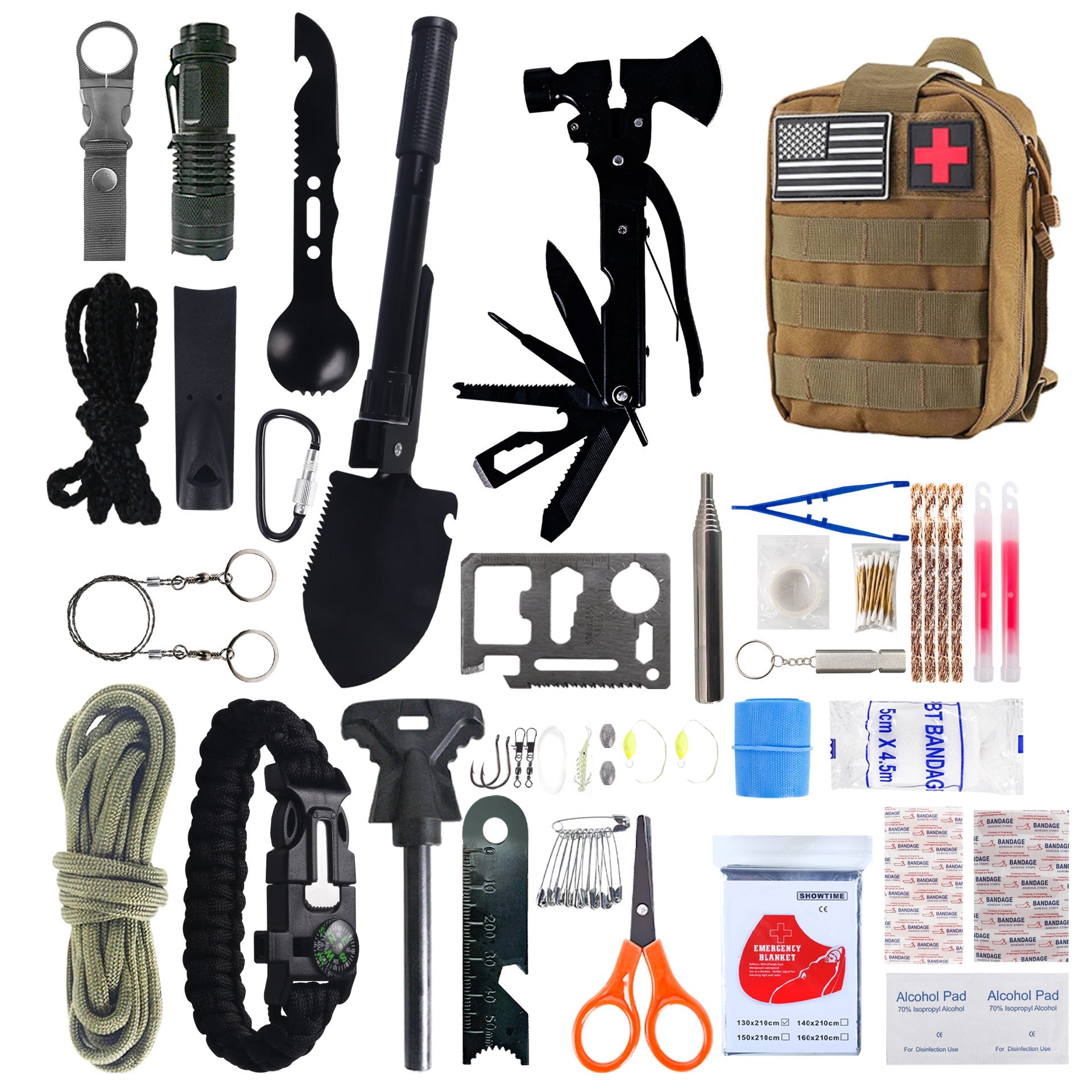 Multifunctional Outdoor Camping Survival Equipment Kit