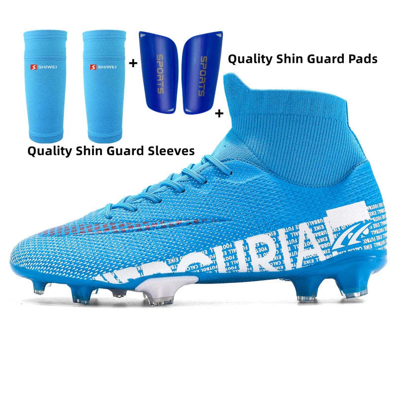 Unisex High-Top Football Training Stud Shoes