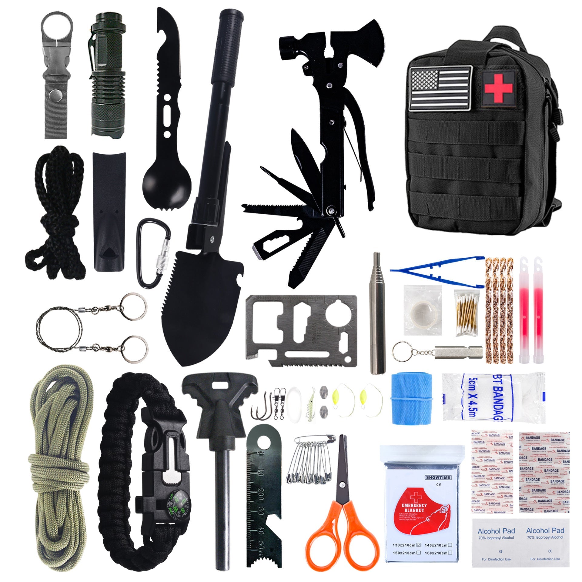 Multifunctional Outdoor Camping Survival Equipment Kit