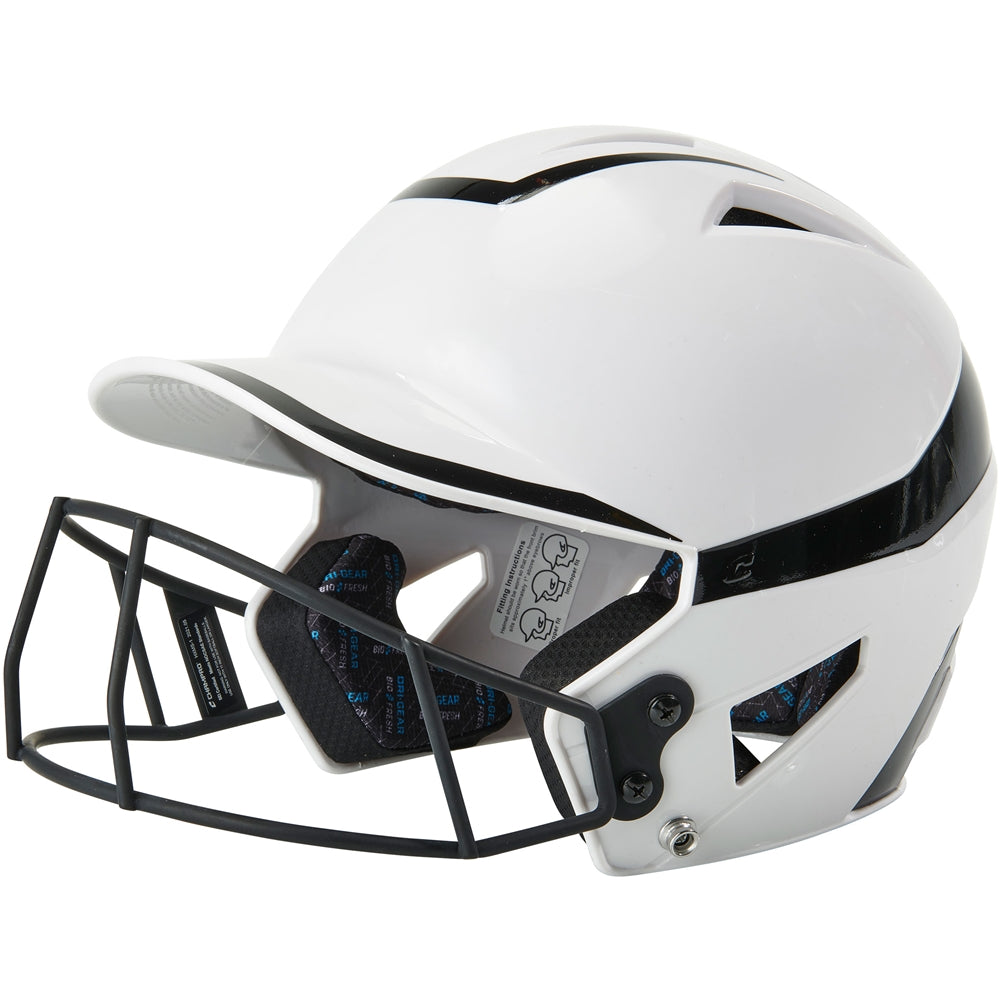 TWO-TONE SOFTBALL HELMET W/MASK