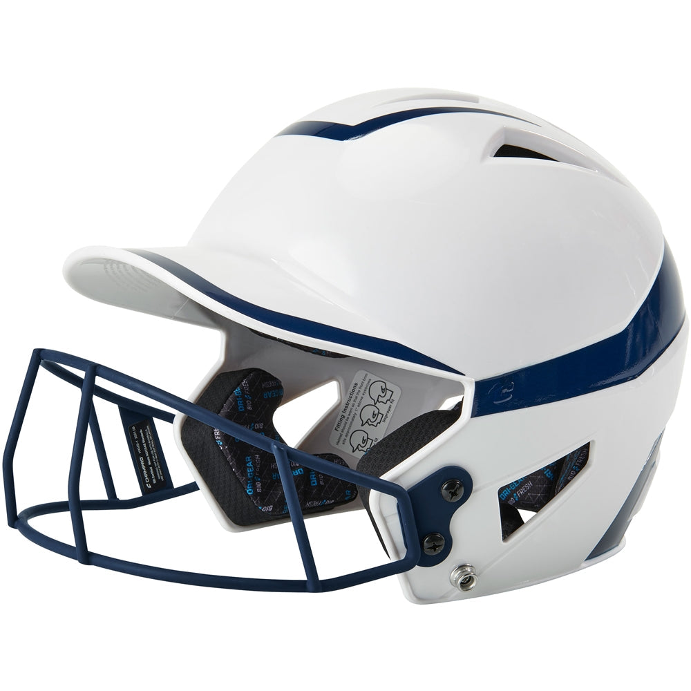 TWO-TONE SOFTBALL HELMET W/MASK