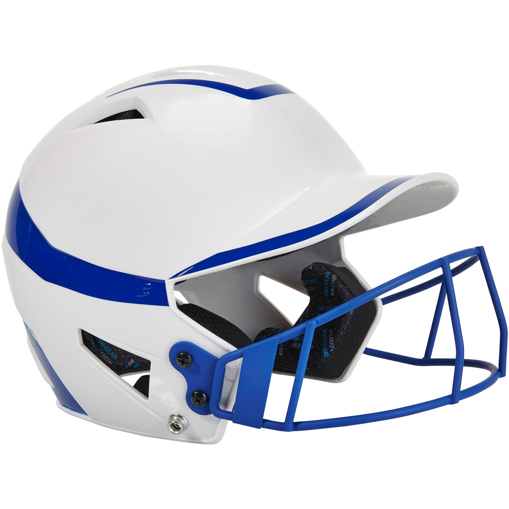 TWO-TONE SOFTBALL HELMET W/MASK