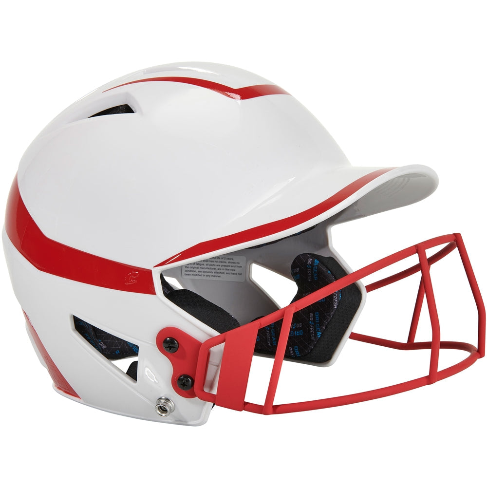 TWO-TONE SOFTBALL HELMET W/MASK