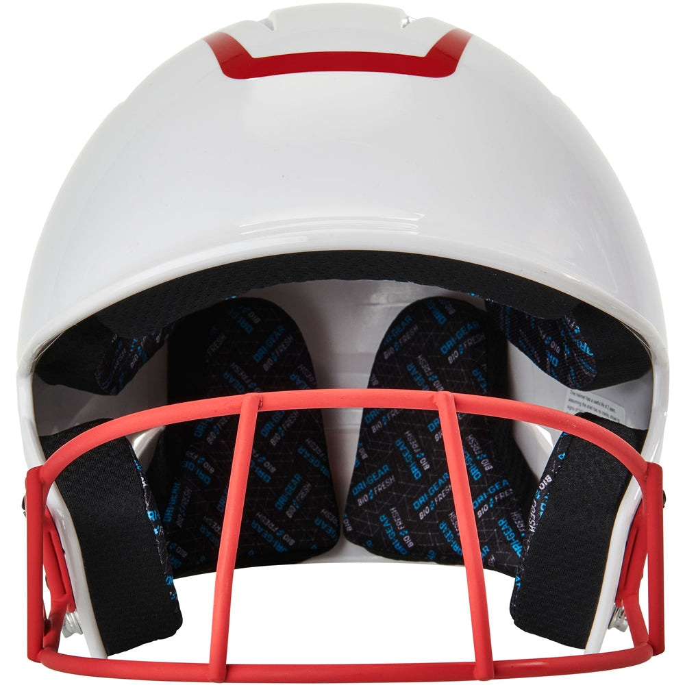 TWO-TONE SOFTBALL HELMET W/MASK