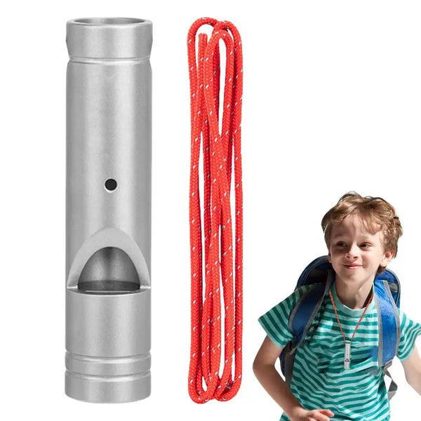 Titanium Loud Survival Whistle With Lanyard Safety