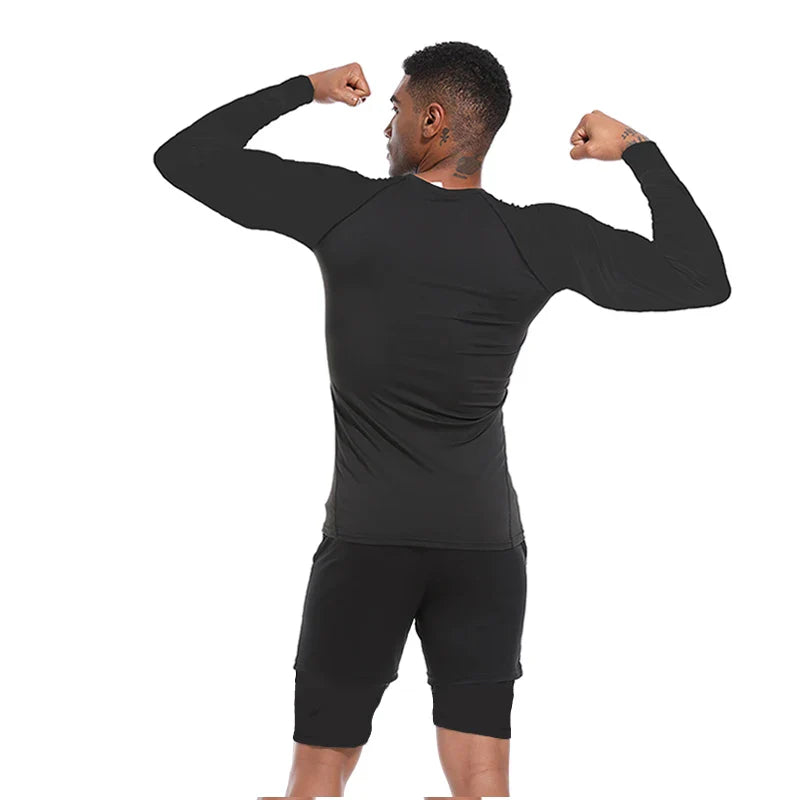 Men's Spring Autumn Long Sleeve Fitness Tee