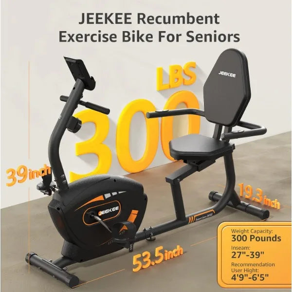 Recumbent Magnetic Exercise Bike For Seniors Home Workouts