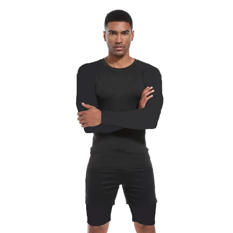 Men's Spring Autumn Long Sleeve Fitness Tee