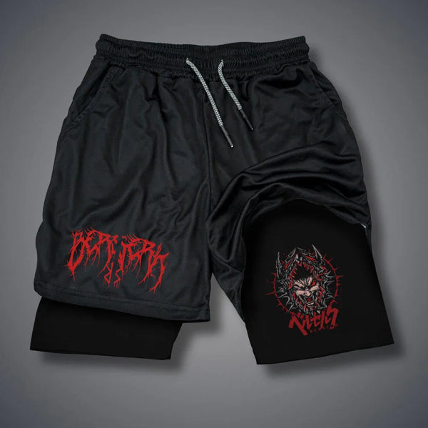 Men's 2-in-1 Compression Workout Running Shorts