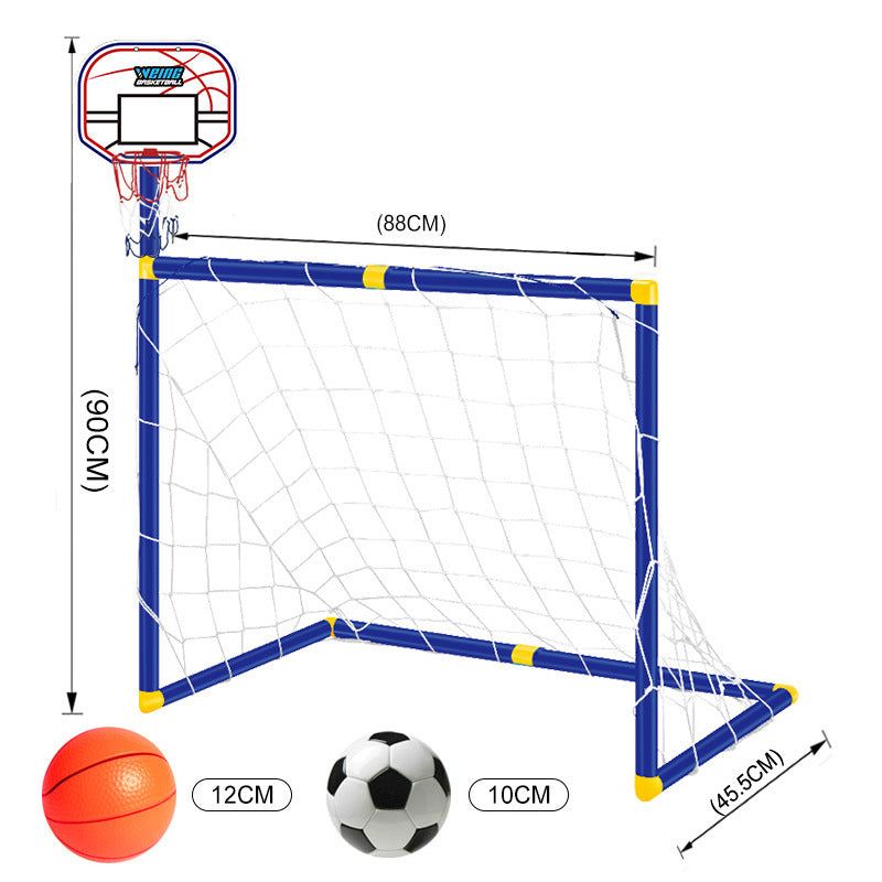Foldable Mini Soccer Goal Post Net Training Set