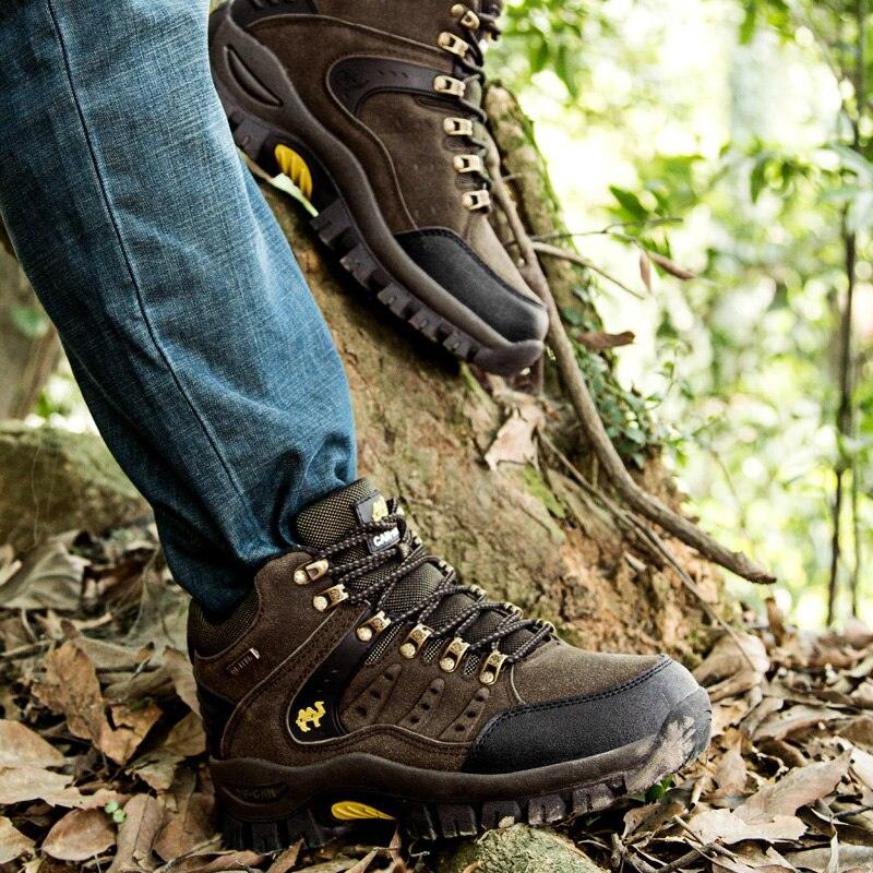 Men's Waterproof Lightweight Wear-Resistant Hiking Mountain Boots