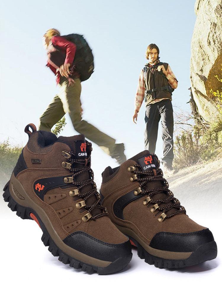 Men's Waterproof Lightweight Wear-Resistant Hiking Mountain Boots