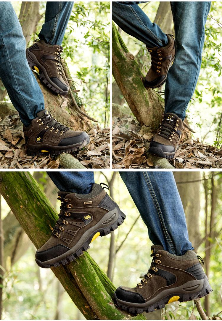Men's Waterproof Lightweight Wear-Resistant Hiking Mountain Boots