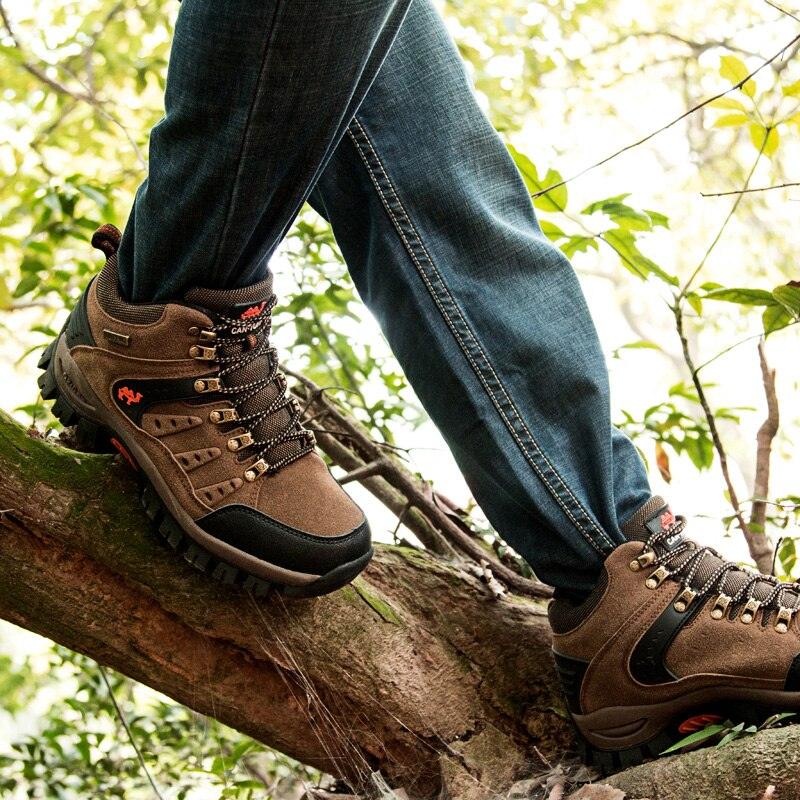 Men's Waterproof Lightweight Wear-Resistant Hiking Mountain Boots