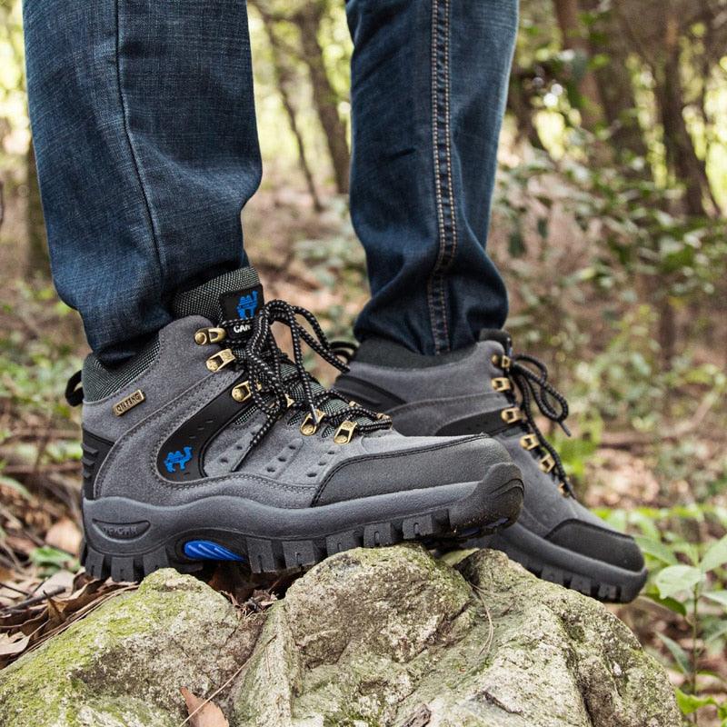 Men's Waterproof Lightweight Wear-Resistant Hiking Mountain Boots