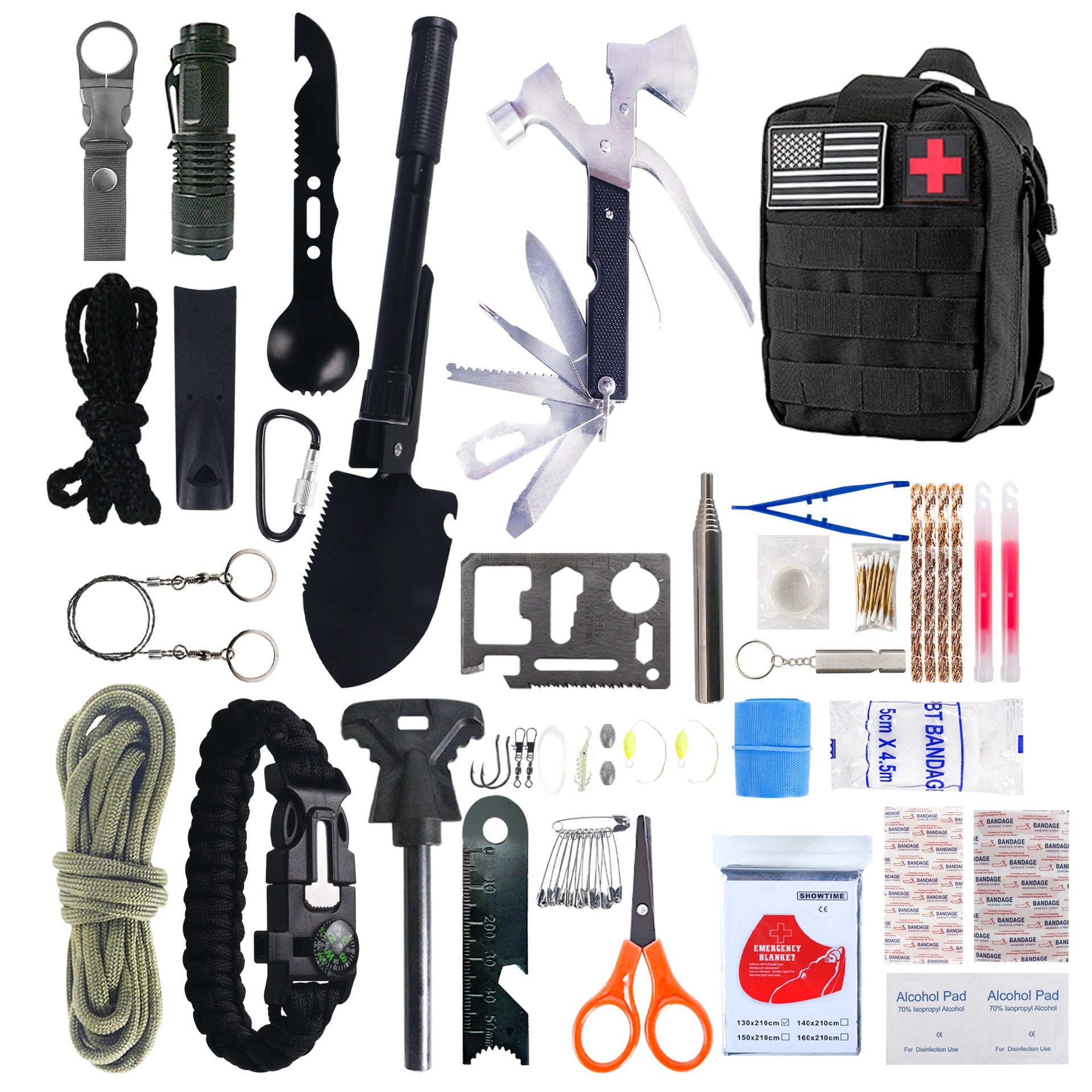 Multifunctional Outdoor Camping Survival Equipment Kit