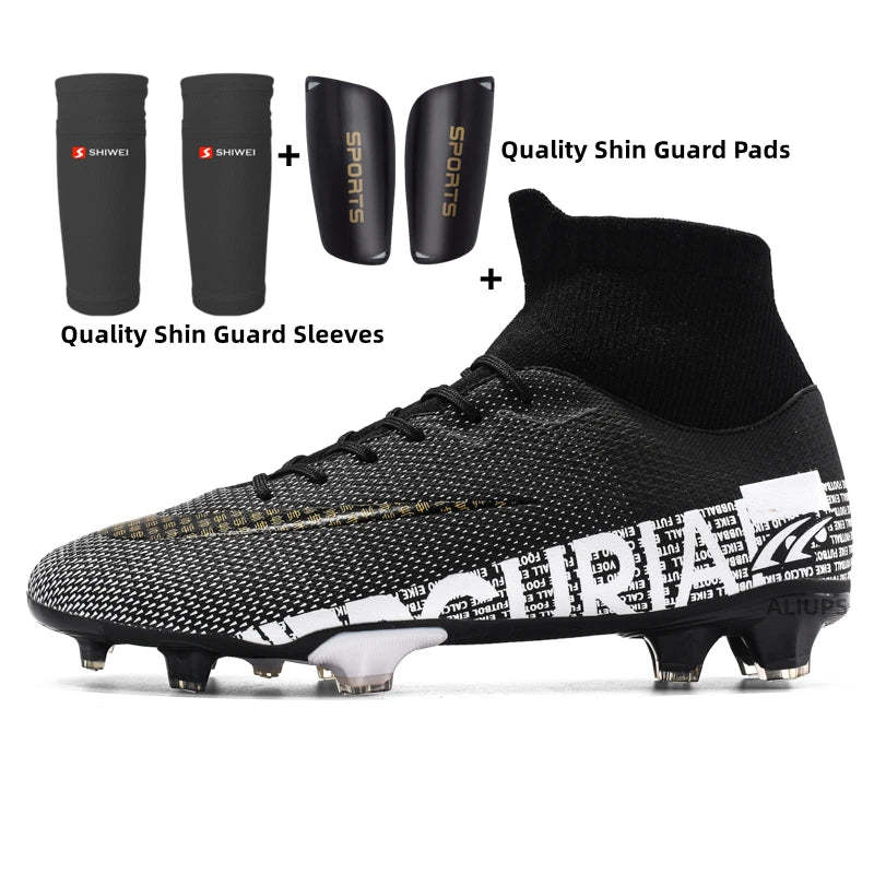 Unisex High-Top Football Training Stud Shoes