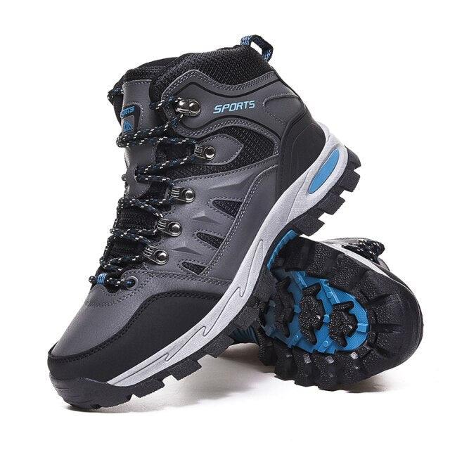 Unisex High-Top Leather Hiking Boots Outdoor Shoes