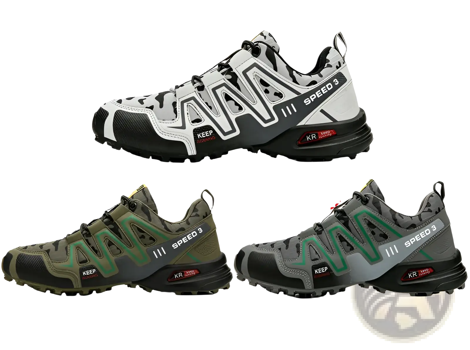 Men's Camouflage Waterproof Trail Running Hiking Shoes