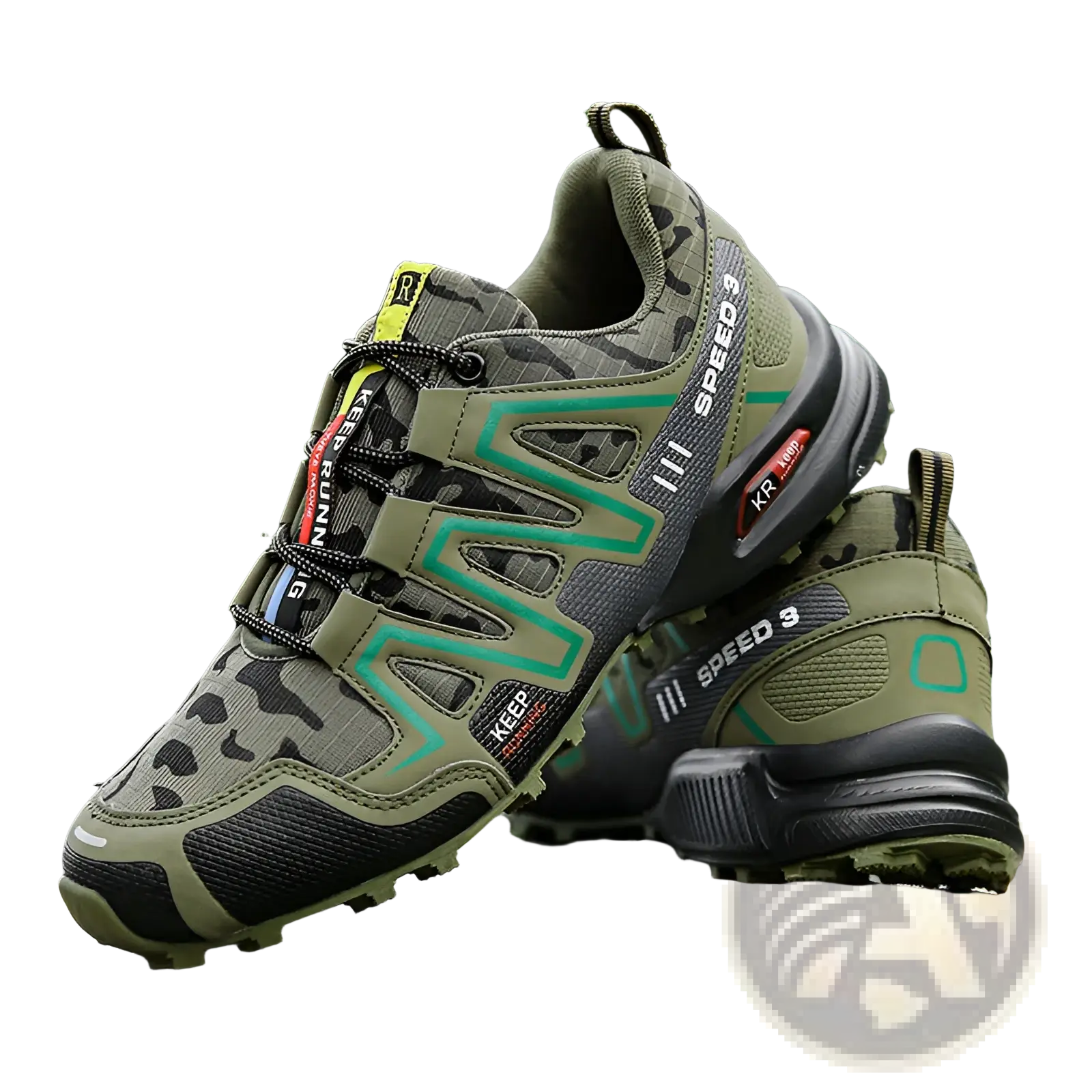 Men's Camouflage Waterproof Trail Running Hiking Shoes