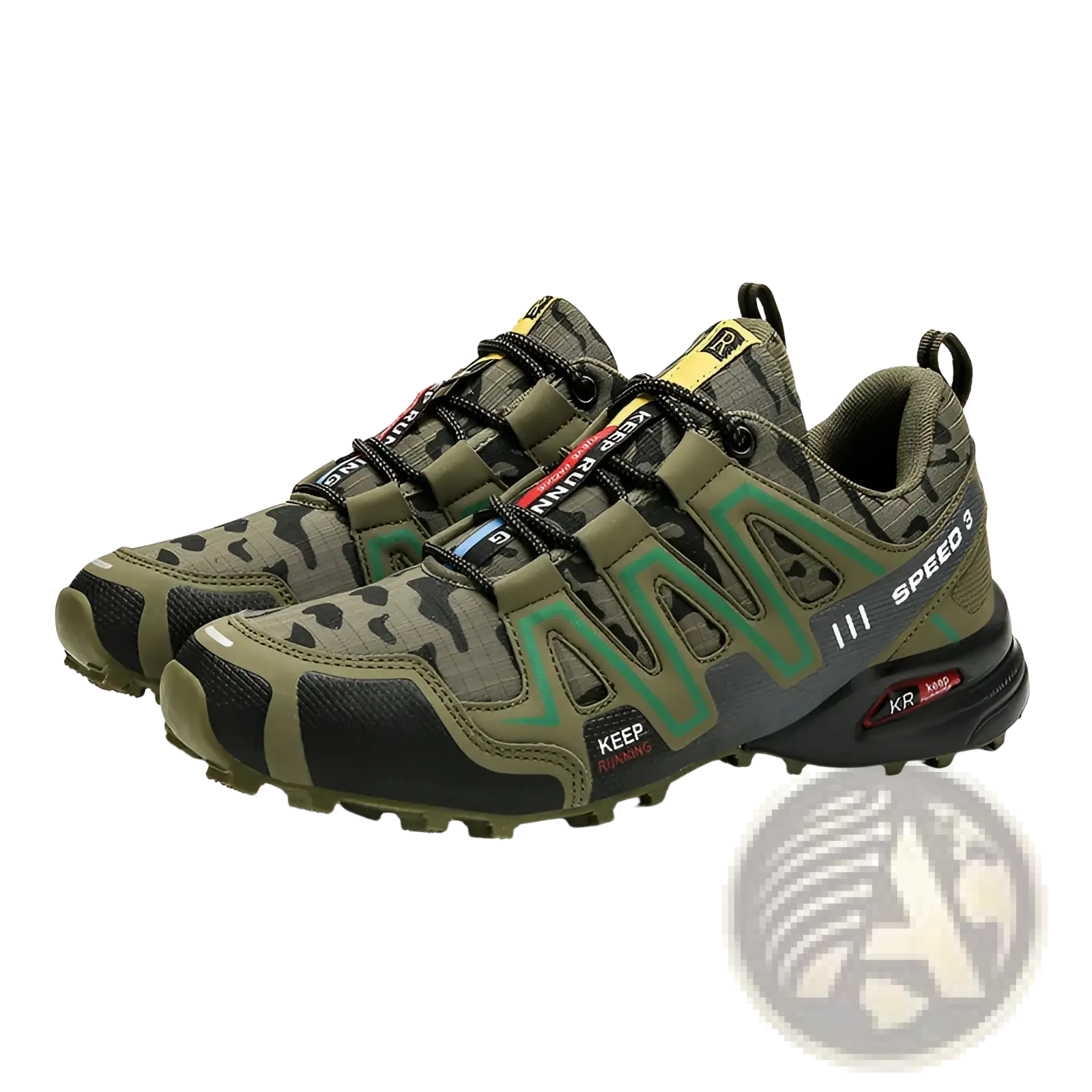Men's Camouflage Waterproof Trail Running Hiking Shoes
