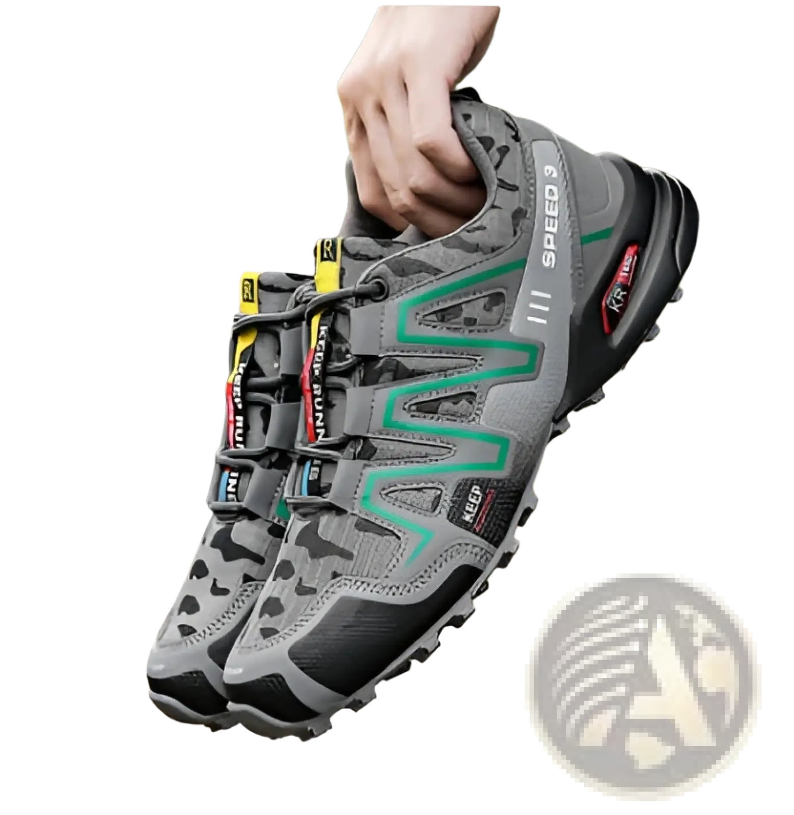 Men's Camouflage Waterproof Trail Running Hiking Shoes