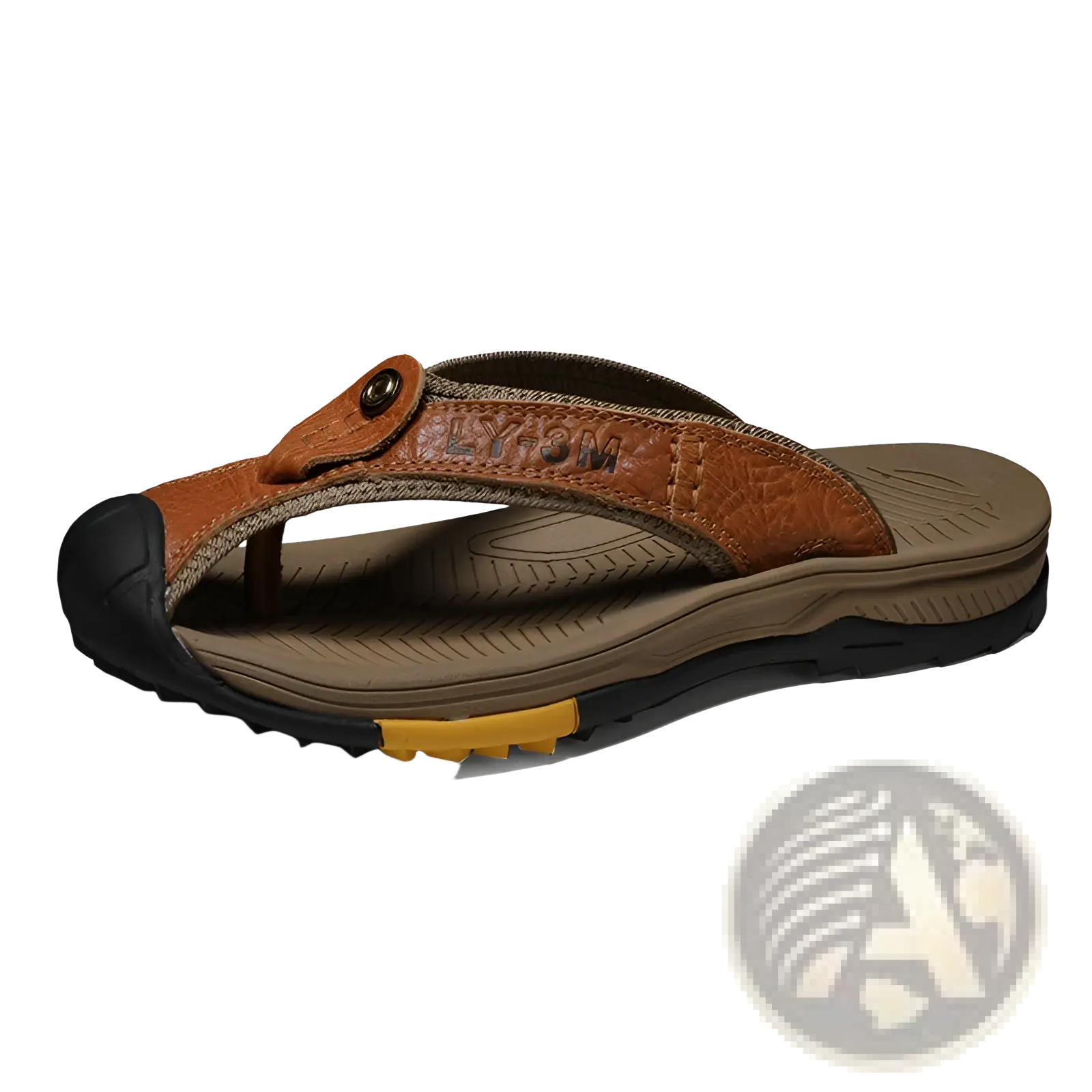 Men's Leather Beach Sandals Outdoor Sport Flip Flops