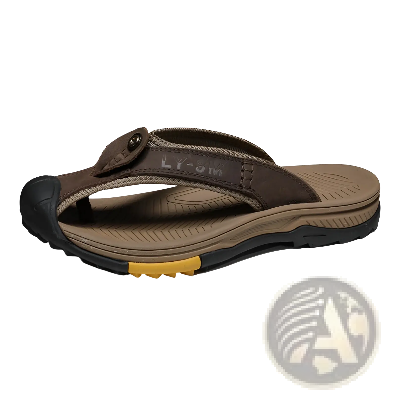 Men's Leather Beach Sandals Outdoor Sport Flip Flops