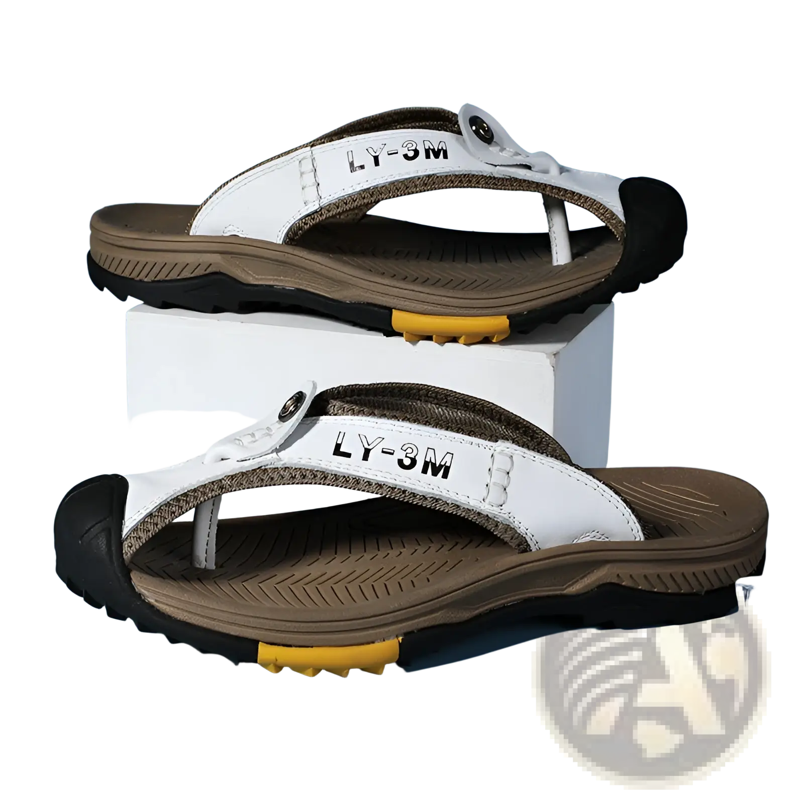 Men's Leather Beach Sandals Outdoor Sport Flip Flops