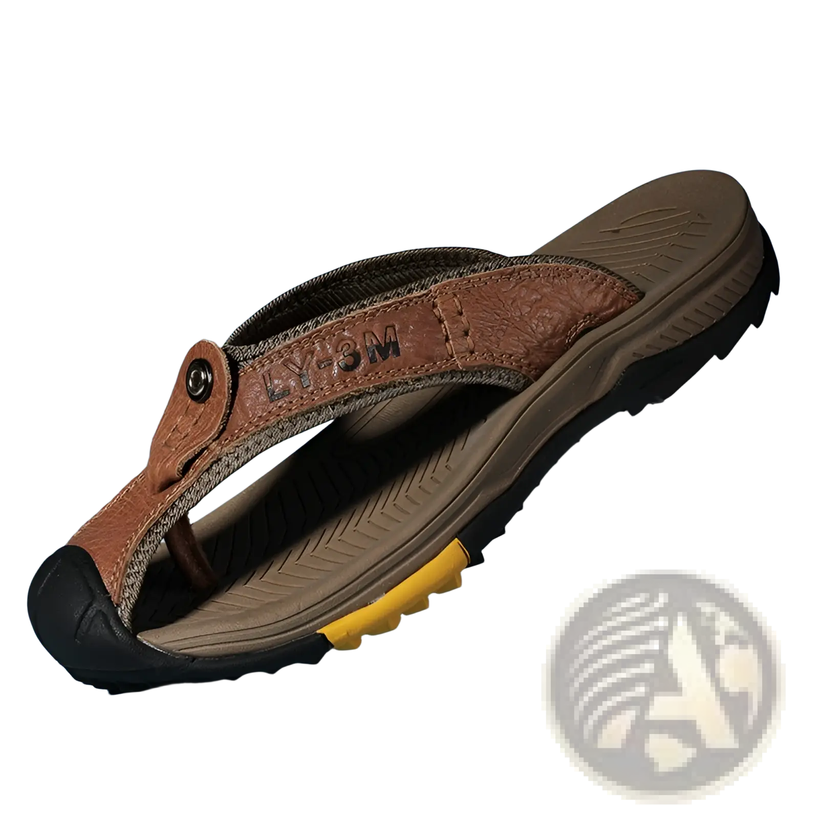 Men's Leather Beach Sandals Outdoor Sport Flip Flops