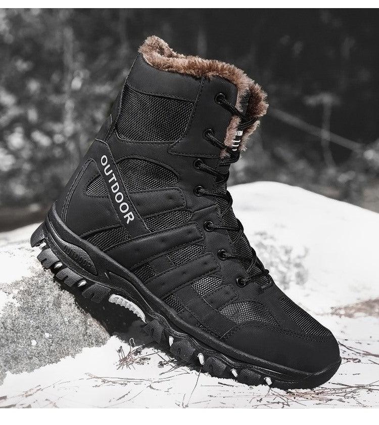 Men's Mid-Cut Outdoor Hiking Work Boots Black