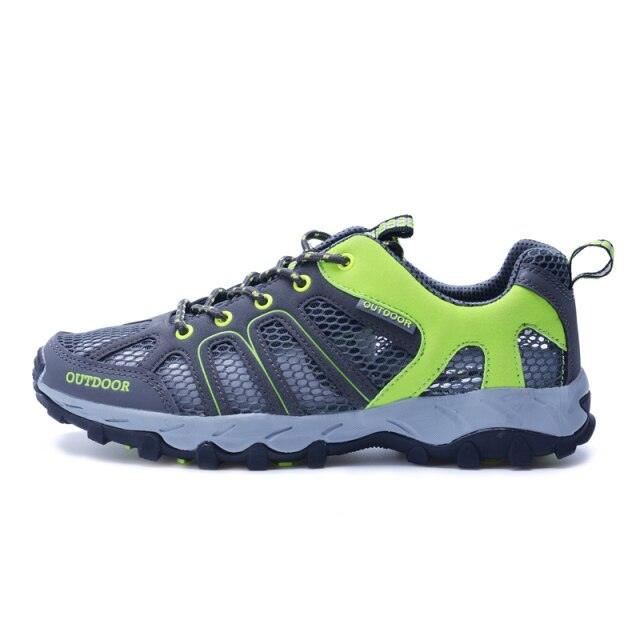 Men's Waterproof Lightweight Leather Hiking Mountain Shoes