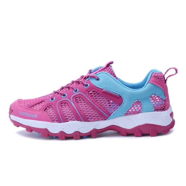 Men's Waterproof Lightweight Leather Hiking Mountain Shoes