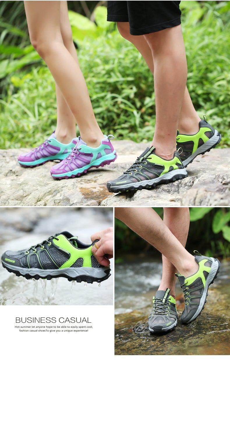 Men's Waterproof Lightweight Leather Hiking Mountain Shoes