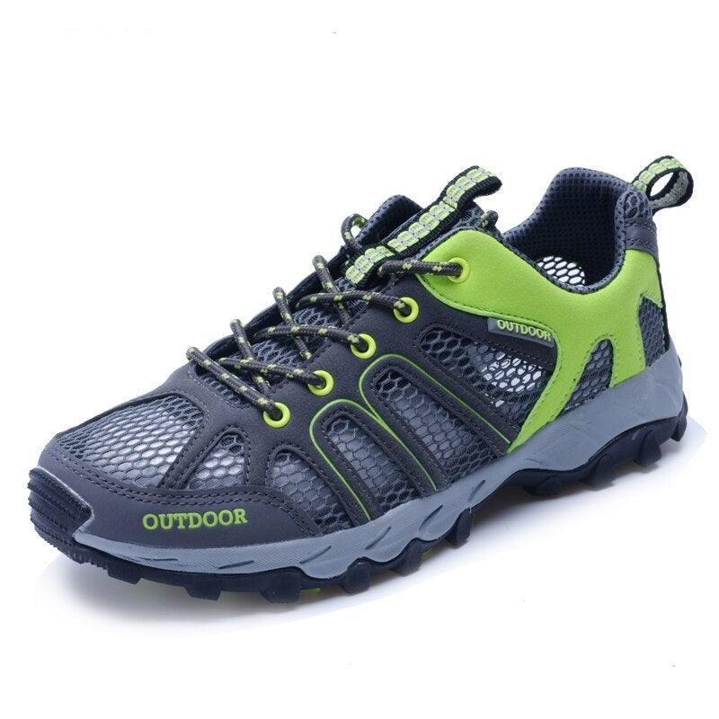 Men's Waterproof Lightweight Leather Hiking Mountain Shoes