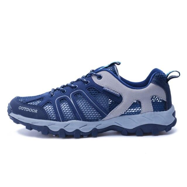 Men's Waterproof Lightweight Leather Hiking Mountain Shoes