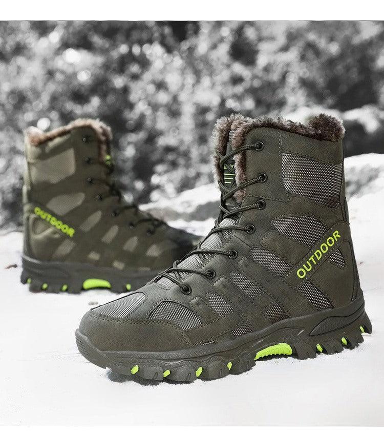 Men's Mid-Cut Outdoor Hiking Work Boots Black