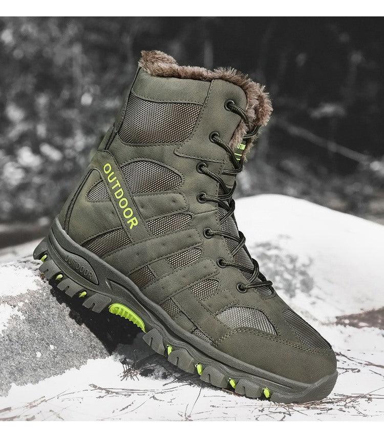 Men's Mid-Cut Outdoor Hiking Work Boots Black